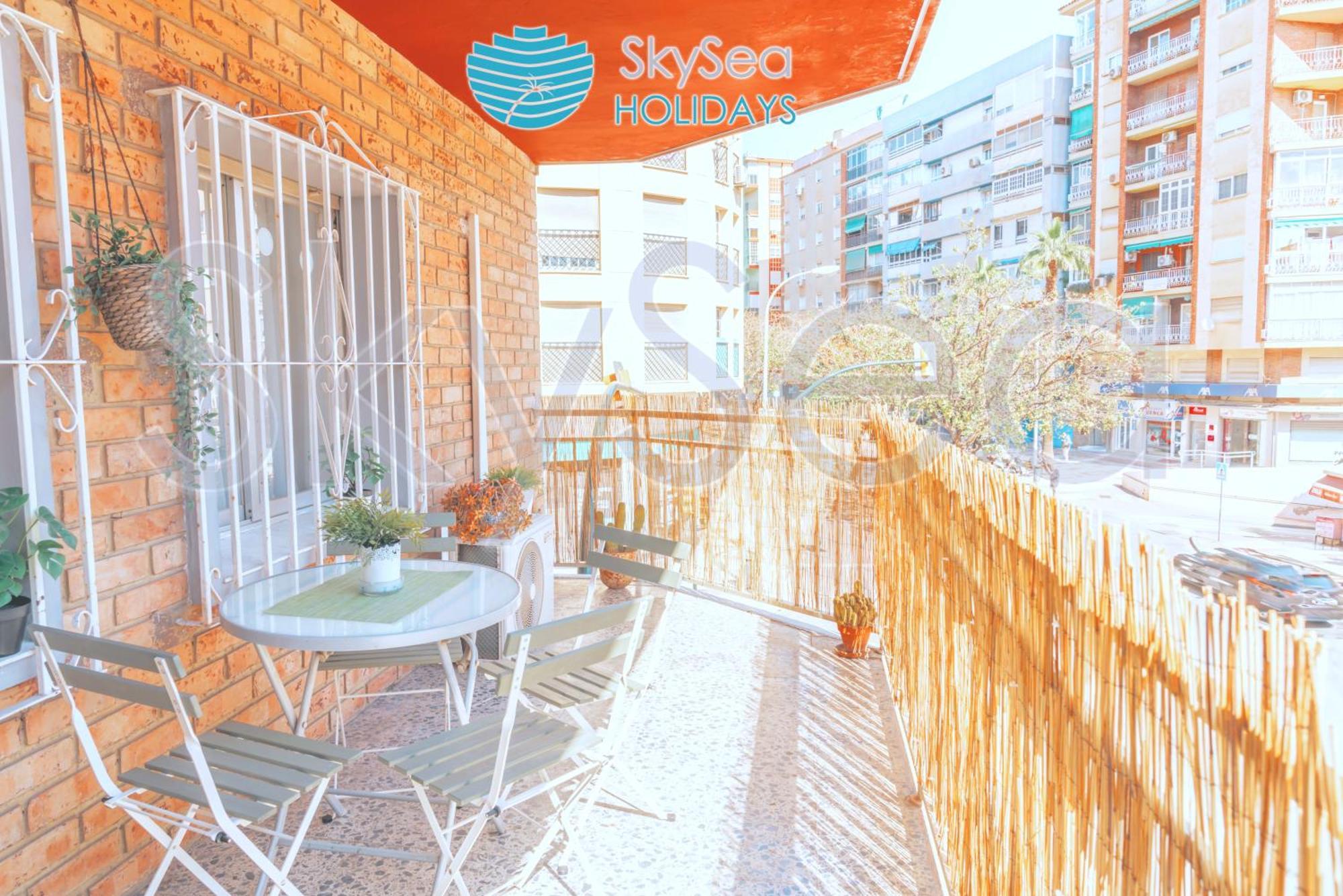 Ferienwohnung Skysea Holidays Malaga Bailen Exterior foto